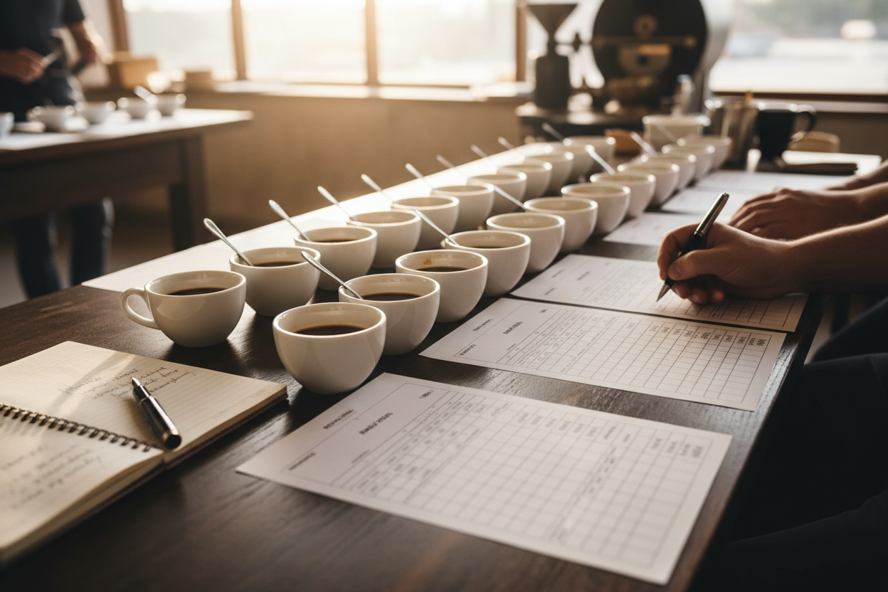 coffee cupping scoring